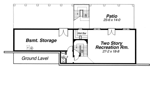 Ground Level image of Beaumont House Plan